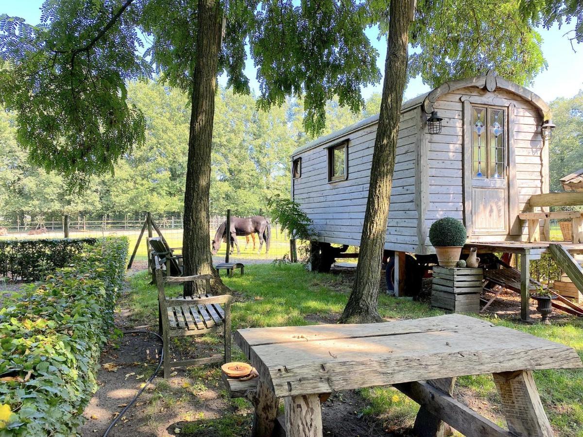 Pipowagen Het Oventje Villa Zeeland Kültér fotó